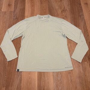 FREEFLY Mens Bamboo Shade Long Sleeve Crew Shirt Size XL Green